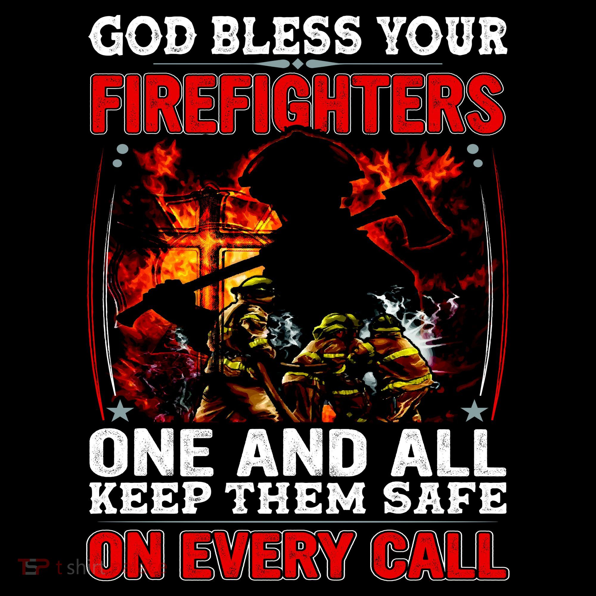 God Bless Firefighters Backpack