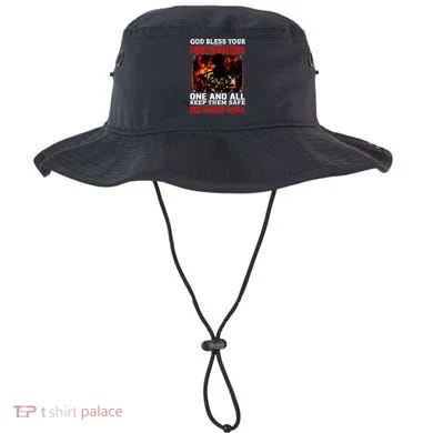 God Bless Firefighters Bucket Hat