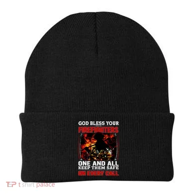 God Bless Firefighters Beanie
