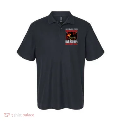God Bless Firefighters Polo