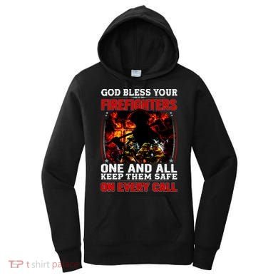 God Bless Firefighters Women's Hoodie