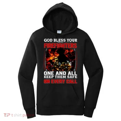 God Bless Firefighters Women's Hoodie