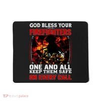 God Bless Firefighters Mousepad thumb 0