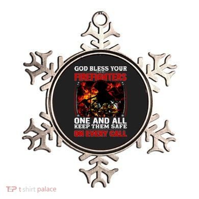 God Bless Firefighters Ornament