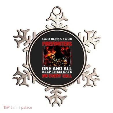 God Bless Firefighters Ornament