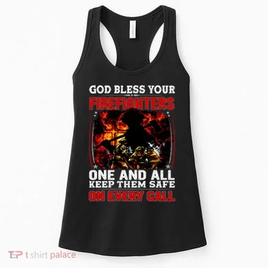 God Bless Firefighters Women's Tank Top