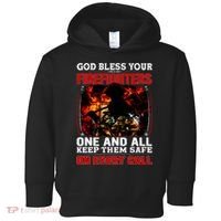 God Bless Firefighters Toddler Hoodie thumb 0