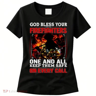 God Bless Firefighters Women's T-Shirt