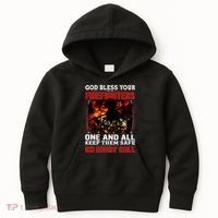 God Bless Firefighters Kids Hoodie thumb 0