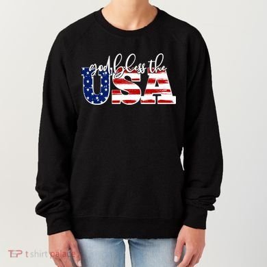 God Bless The USA American Flag Women's Sweatshirt
