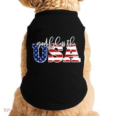 God Bless The USA American Flag Doggie Tank