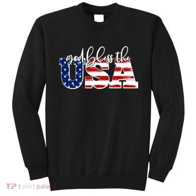 God Bless The USA American Flag Sweatshirt