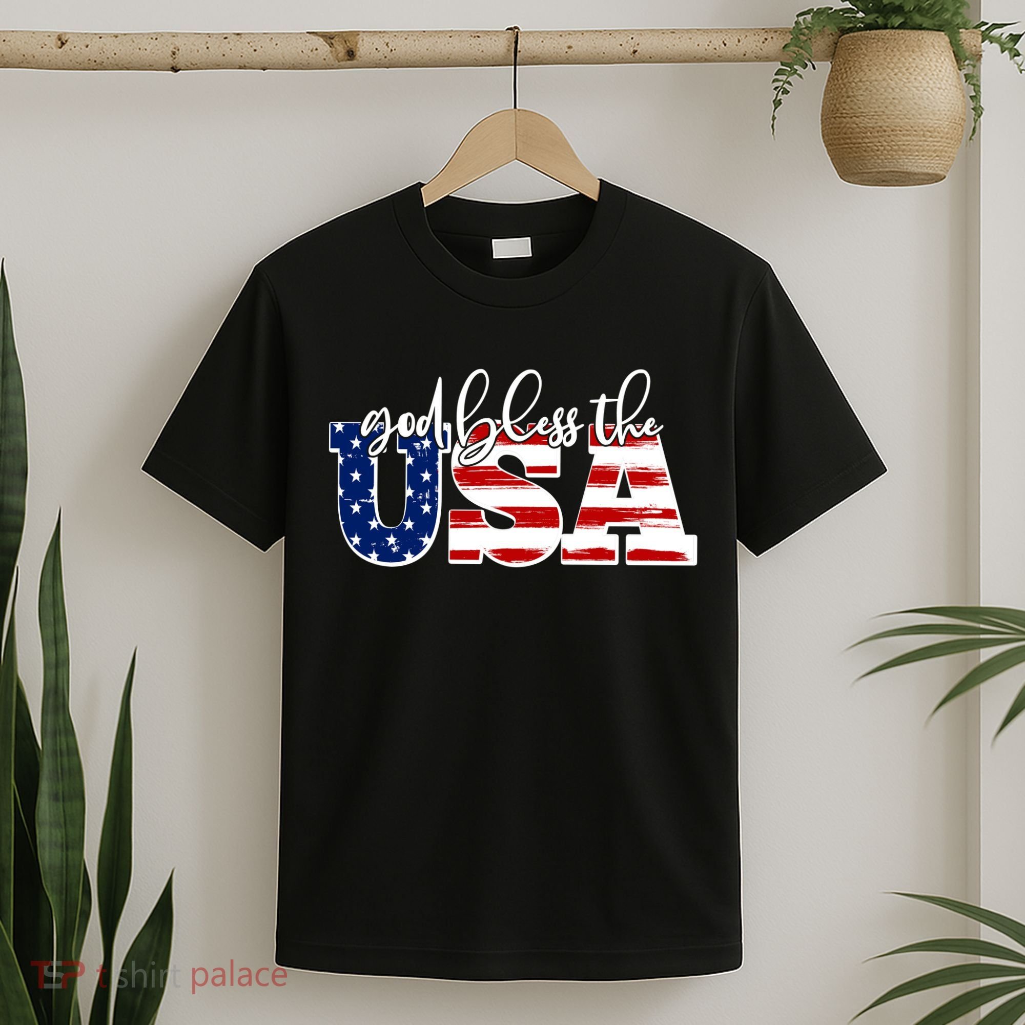 God Bless The USA American Flag T-Shirt