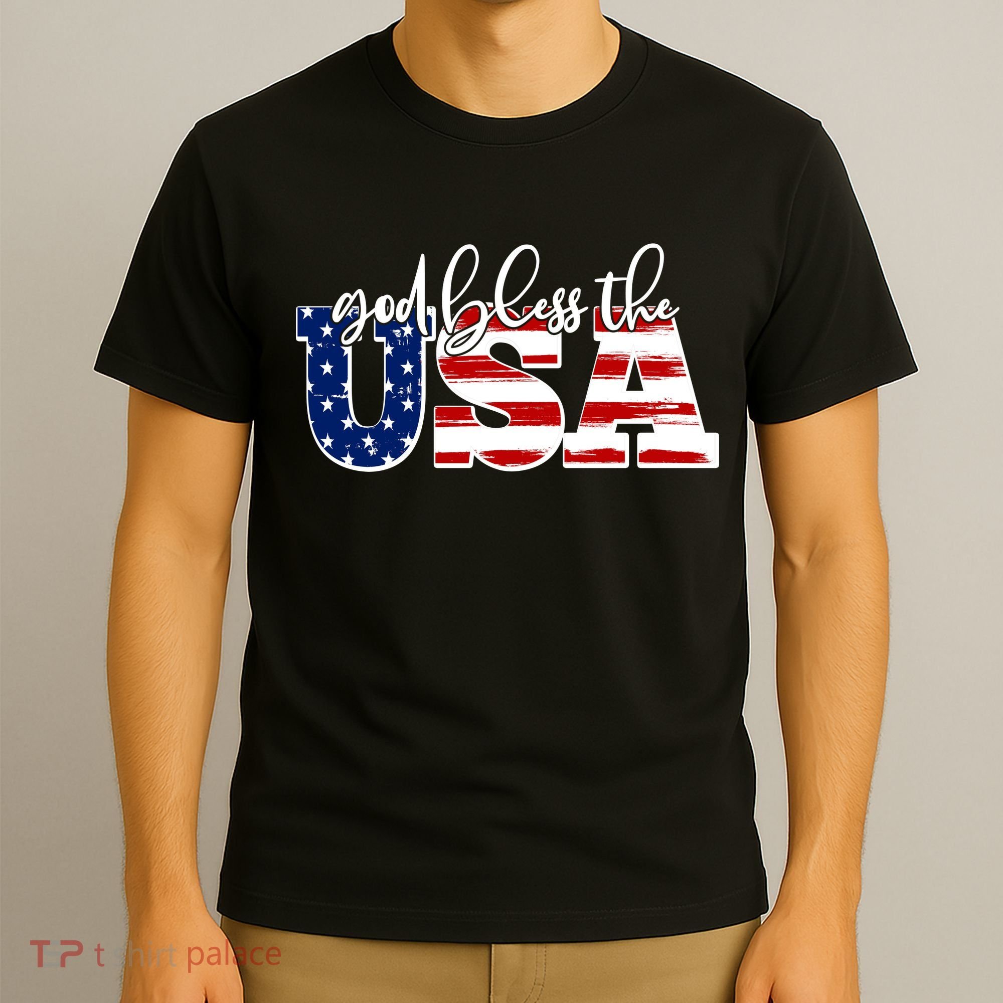 God Bless The USA American Flag T-Shirt