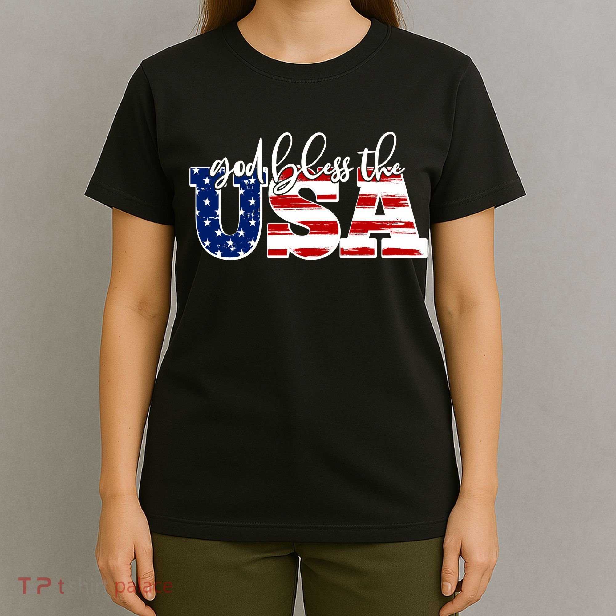 God Bless The USA American Flag T-Shirt
