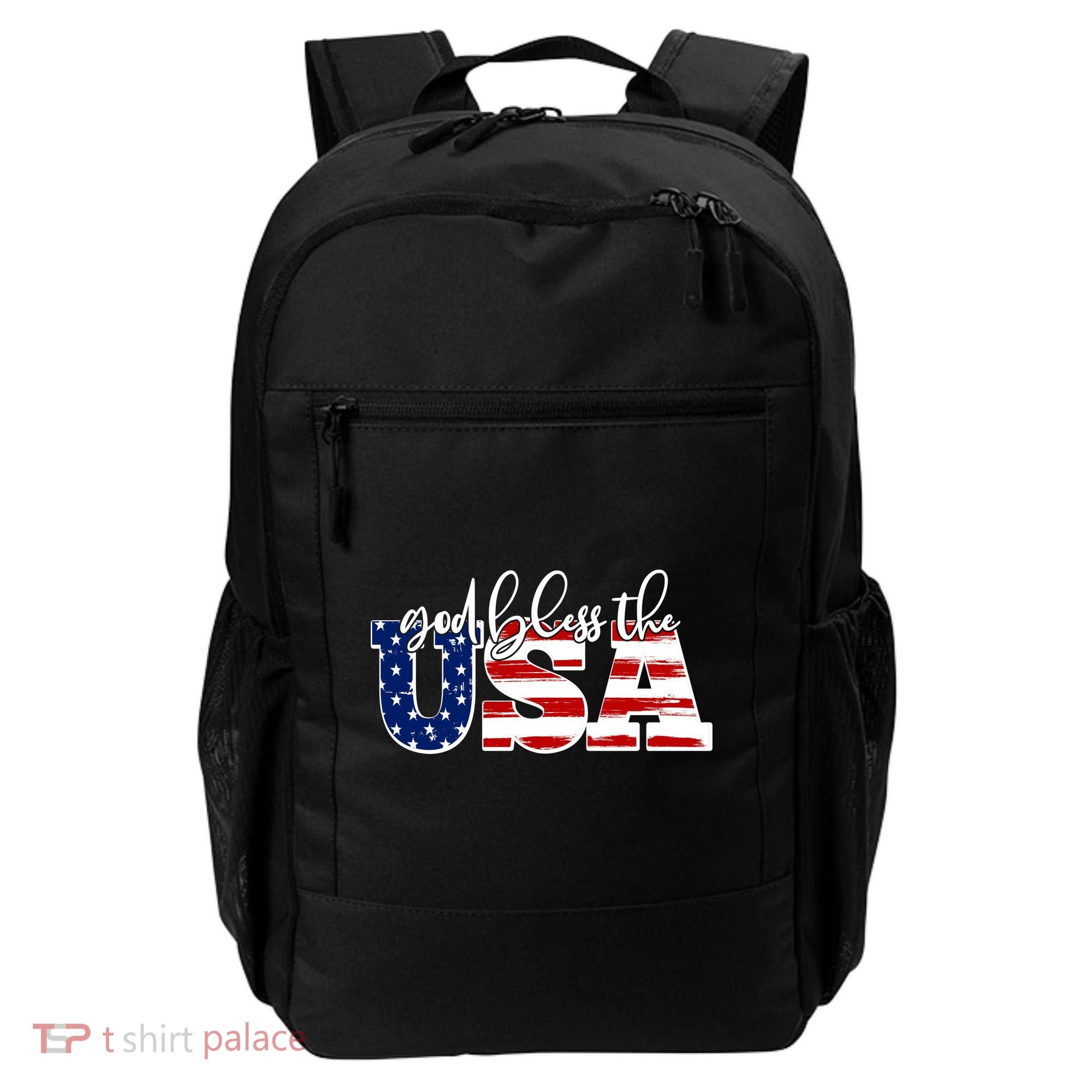 God Bless The USA American Flag Backpack