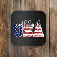 God Bless The USA American Flag Coaster thumb 0