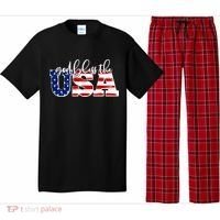 God Bless The USA American Flag Pajama Set thumb 0