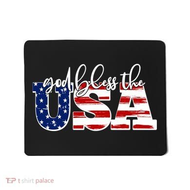 God Bless The USA American Flag Mousepad