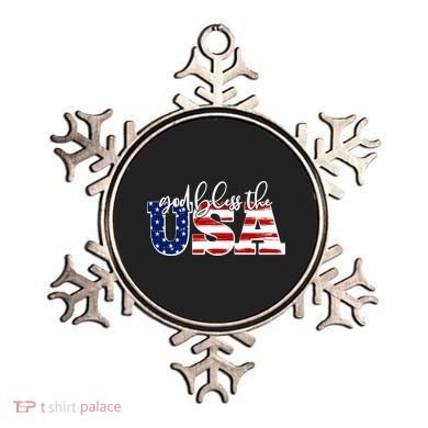 God Bless The USA American Flag Ornament