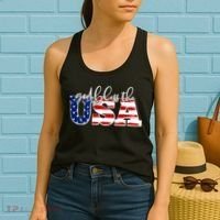 God Bless The USA American Flag Women's Tank Top thumb 2
