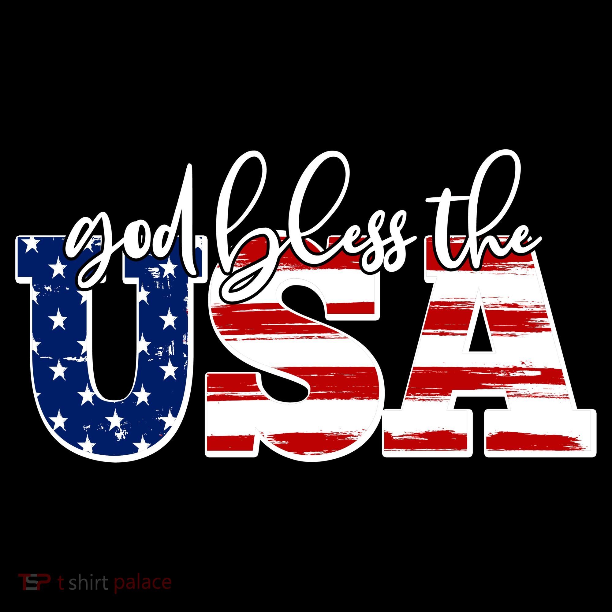 God Bless The USA American Flag Women's Tank Top