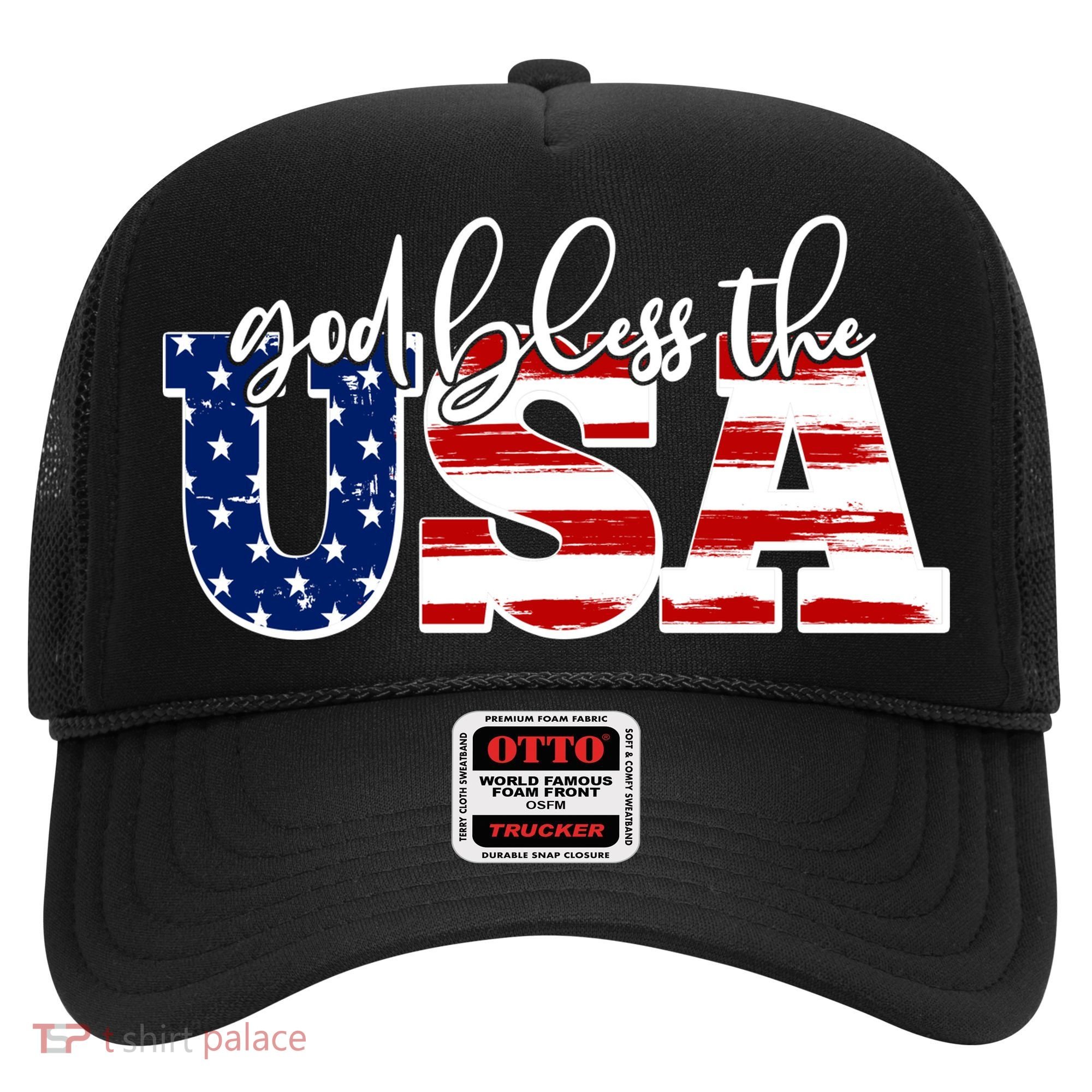 God Bless The USA American Flag Hat