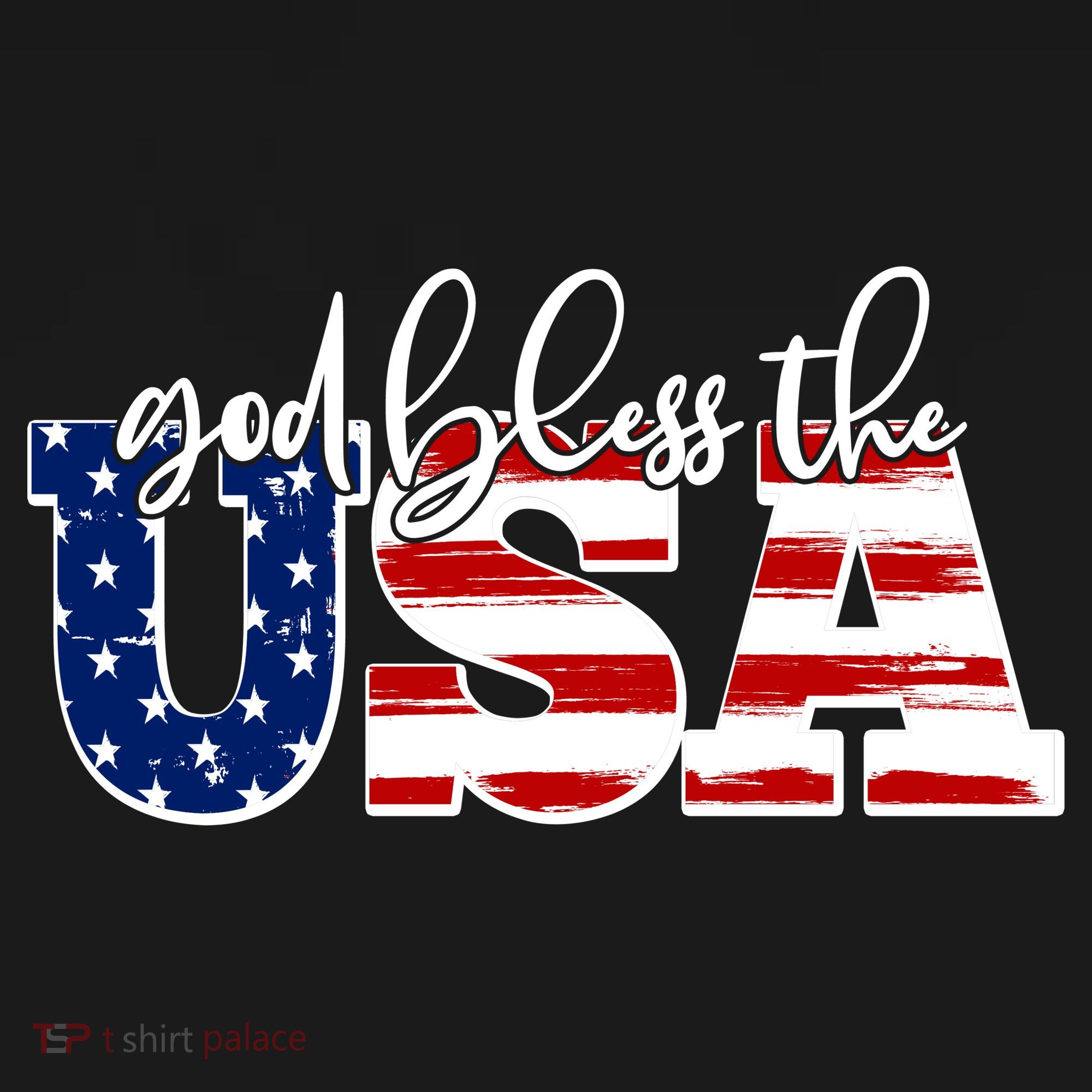 God Bless The USA American Flag Kids Sweatshirt