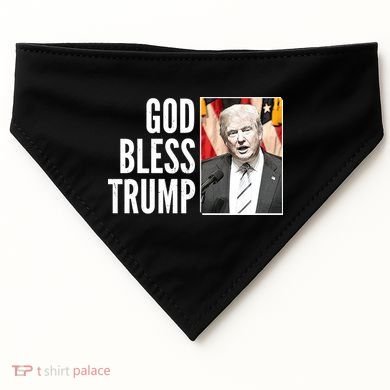 God Bless Trump USA-Made Doggie Bandana