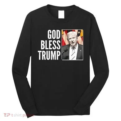 God Bless Trump Long Sleeve Shirt