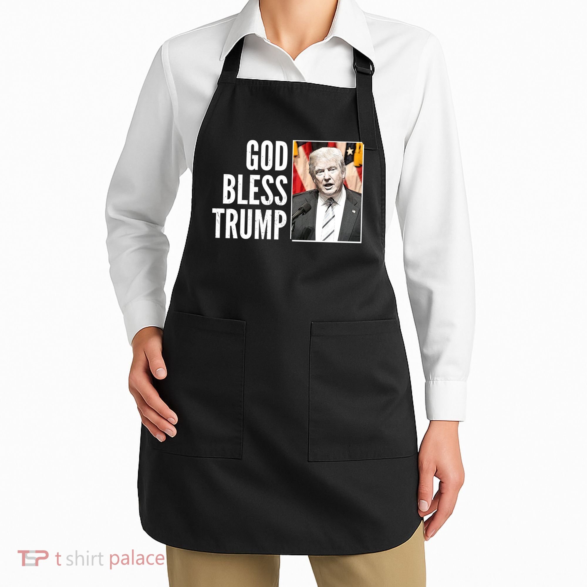 God Bless Trump Apron