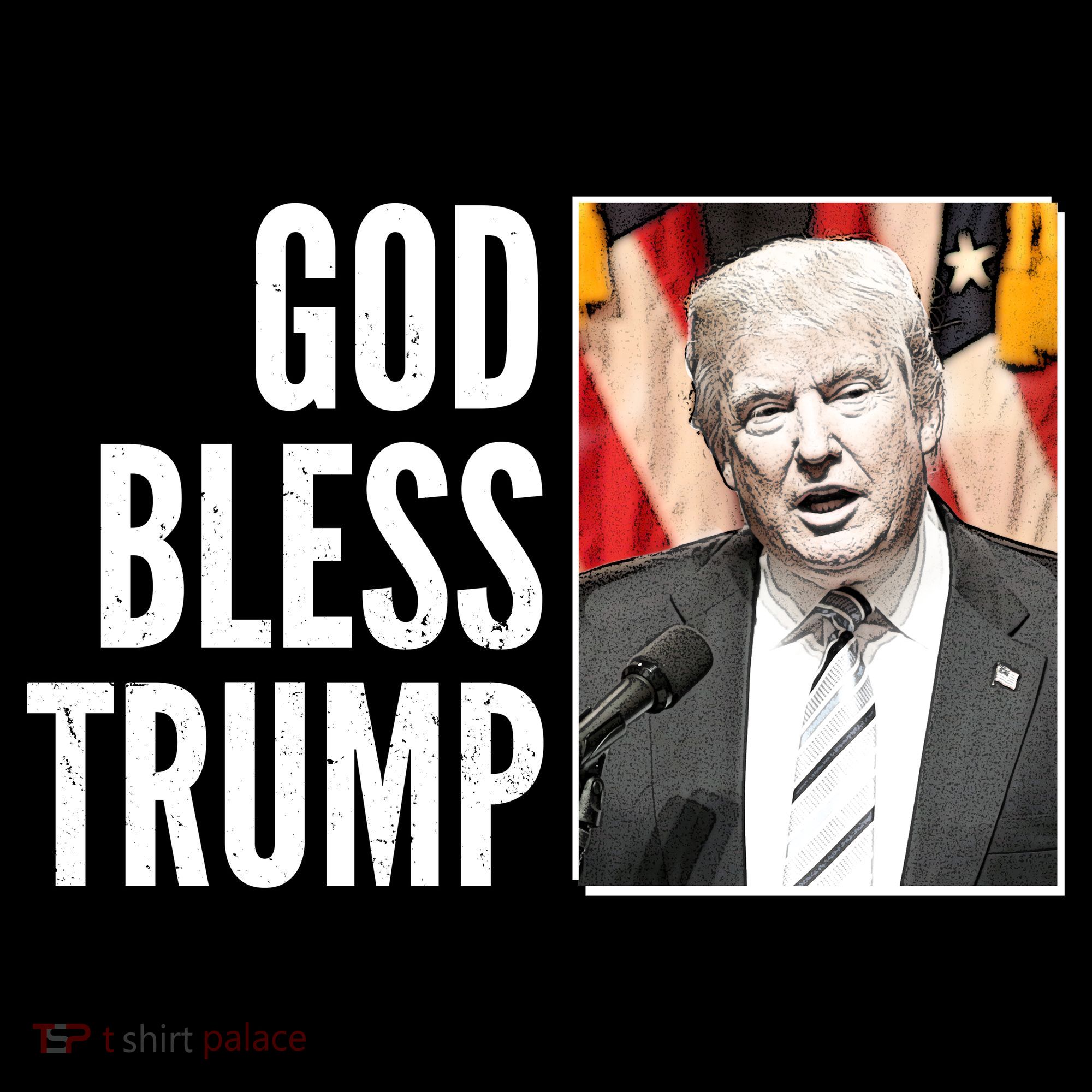 God Bless Trump Polo