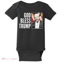 God Bless Trump Baby Bodysuit thumb 0
