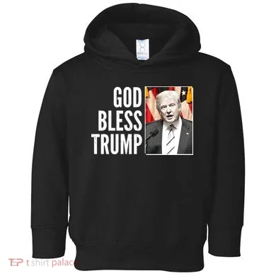 God Bless Trump Toddler Hoodie