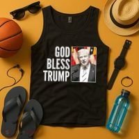 God Bless Trump Tank Top thumb 4