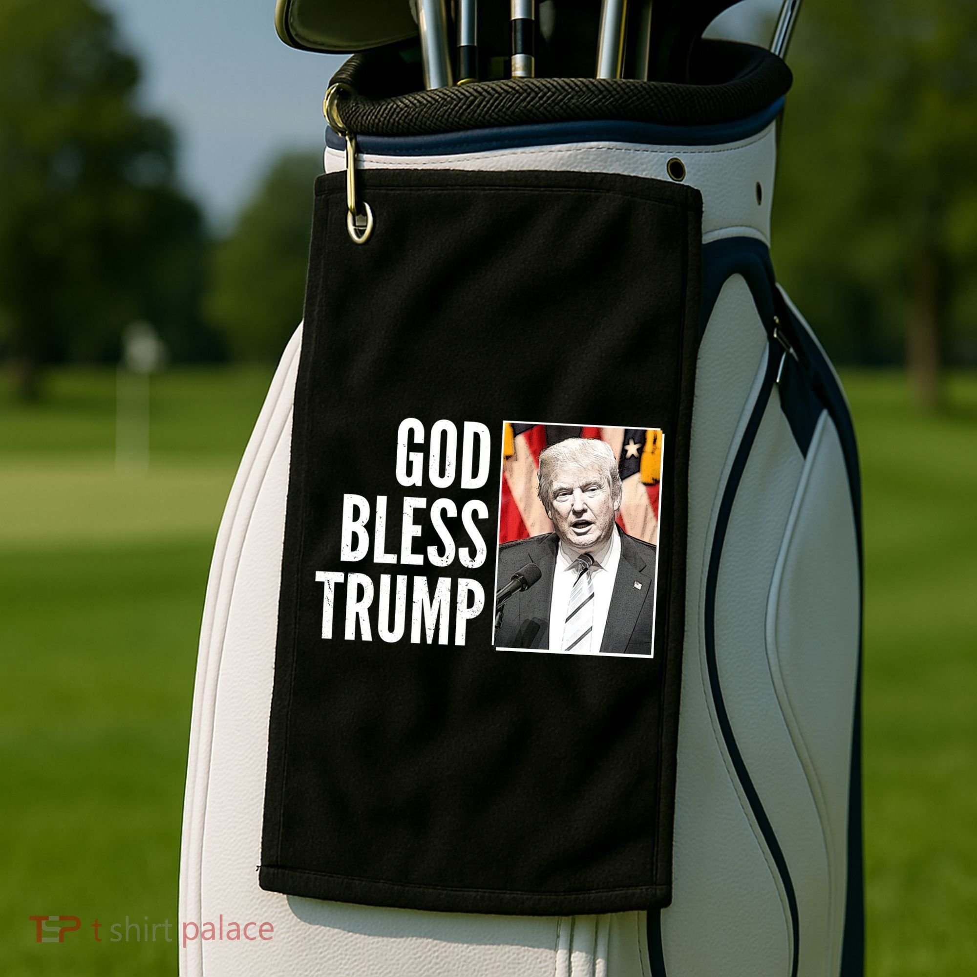 God Bless Trump Golf Towel