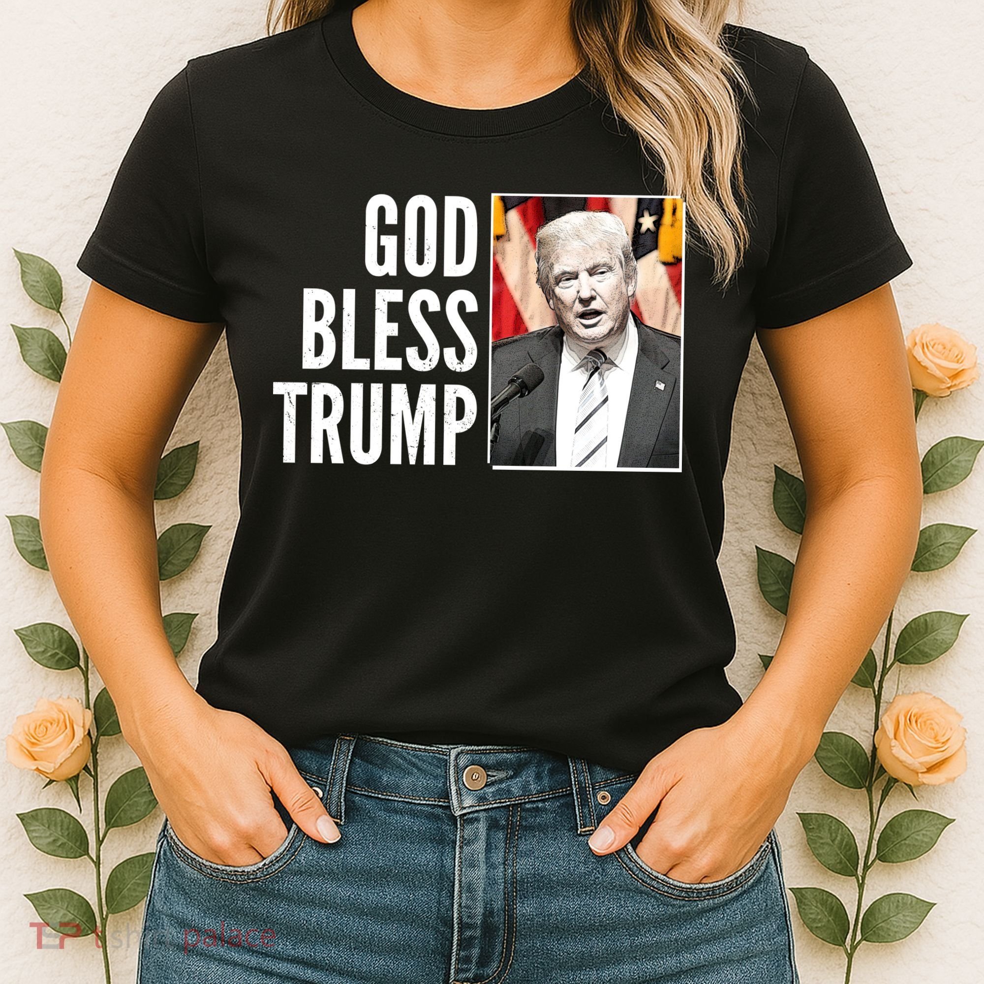 God Bless Trump Women's T-Shirt