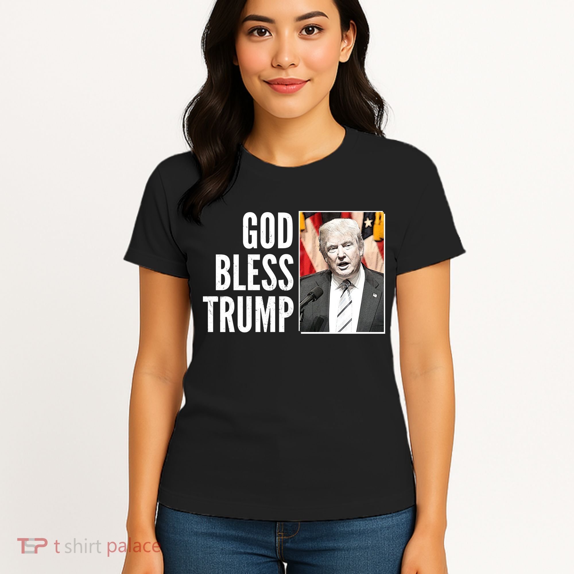 God Bless Trump Women's T-Shirt