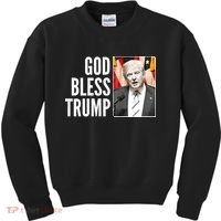 God Bless Trump Kids Sweatshirt thumb 0