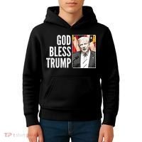 God Bless Trump Kids Hoodie thumb 4