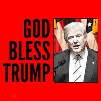 God Bless Trump Santa Hat thumb 1