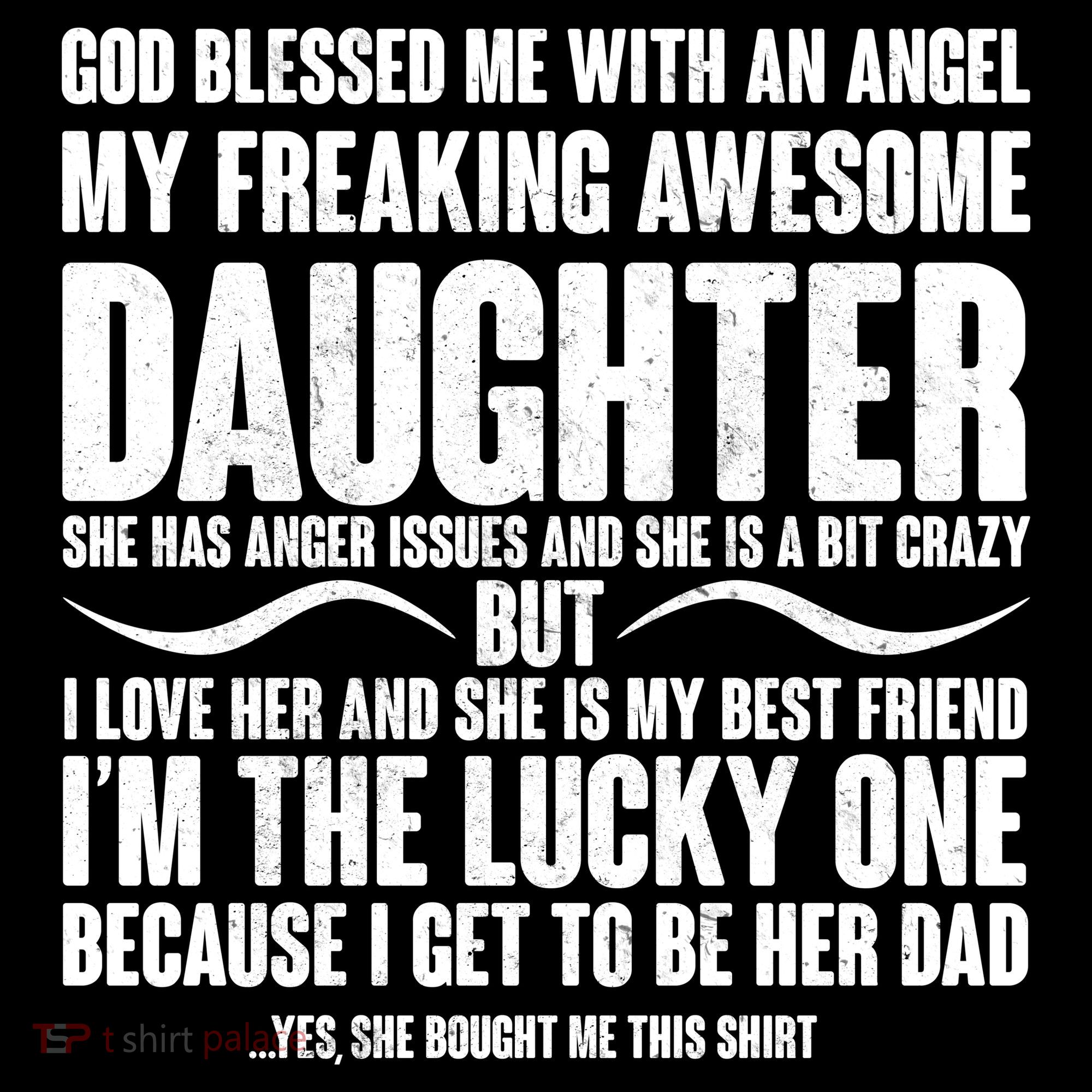 God Blessed Me With An Angel My Awesome Daughter Coaster
