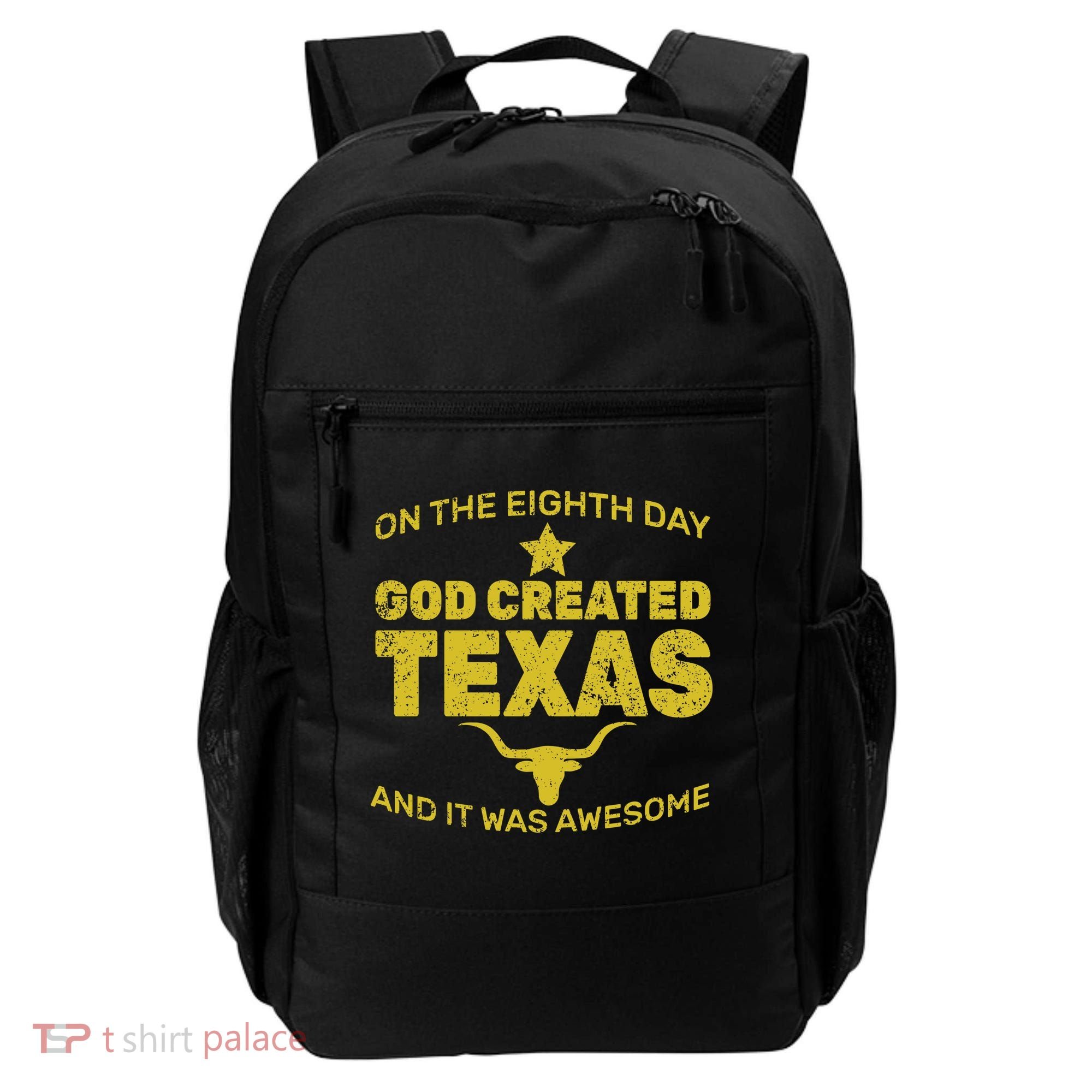 God Created Texas Backpack