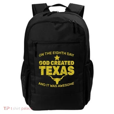 God Created Texas Backpack