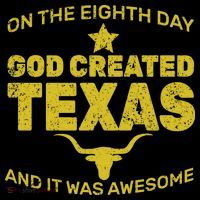 God Created Texas Ornament thumb 1