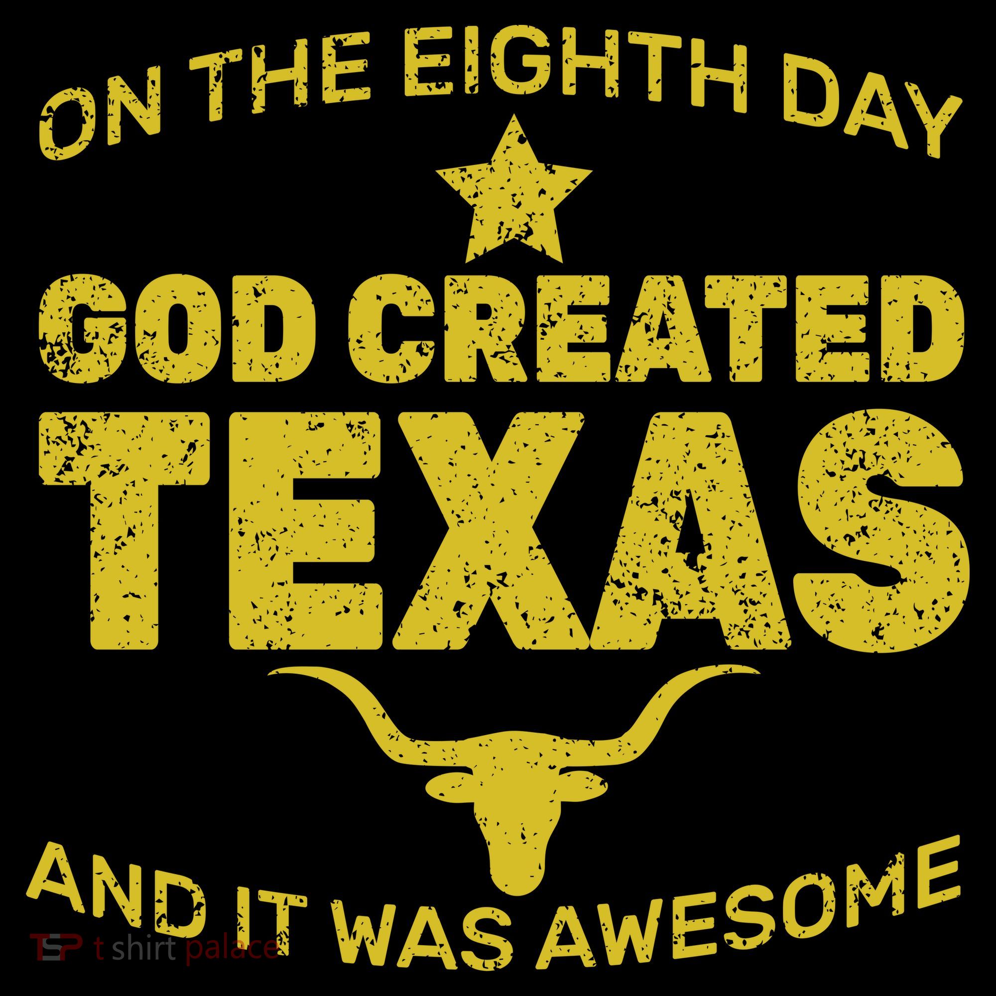 God Created Texas Ornament