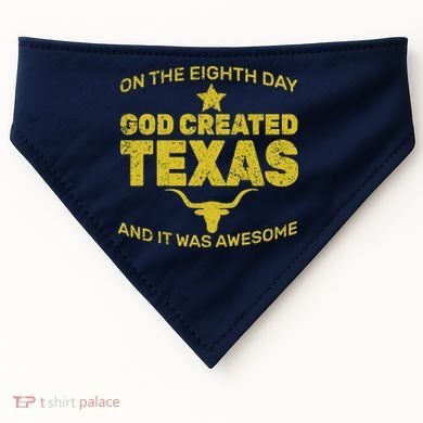 God Created Texas USA-Made Doggie Bandana