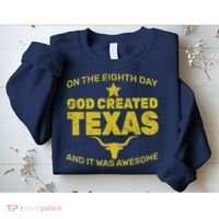 God Created Texas Sweatshirt thumb 2