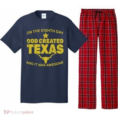 God Created Texas Pajama Set