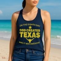 God Created Texas Women's Tank Top thumb 2